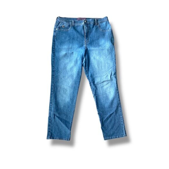 Gloria Vanderbilt Womens Amanda Straight Leg Jean Jeans Size 14 - Picture 2 of 7